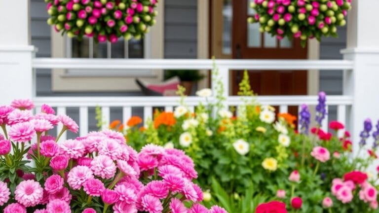 Perrenial Flowers Front Of House