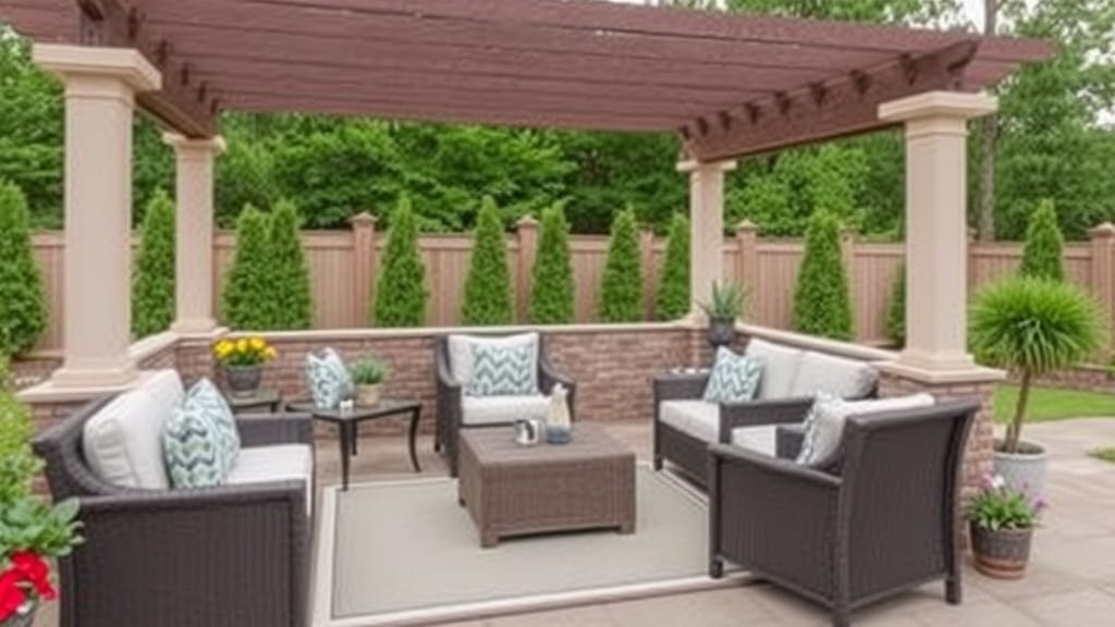 Patio Decorating Ideas With Pergola