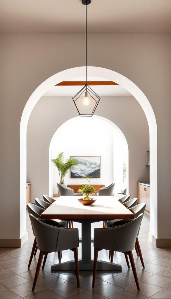 modern arch decor trends dining area