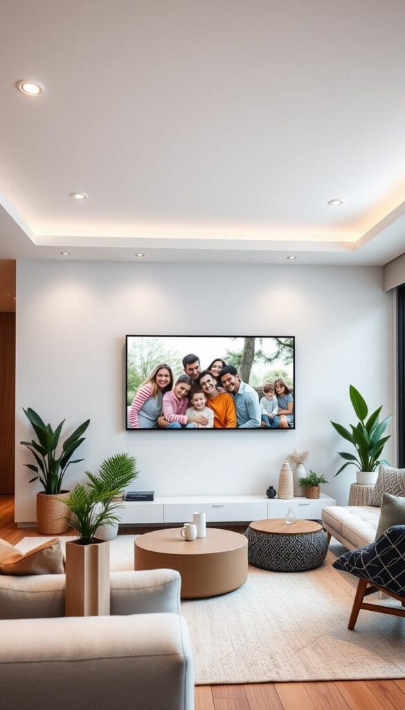 modern family photo display ideas