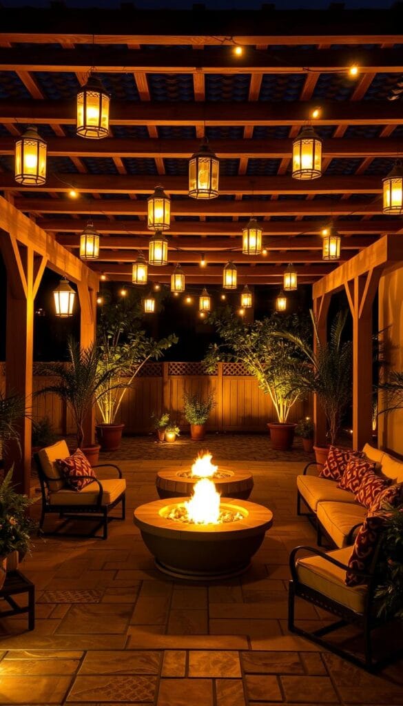 outdoor patio decor lighting options