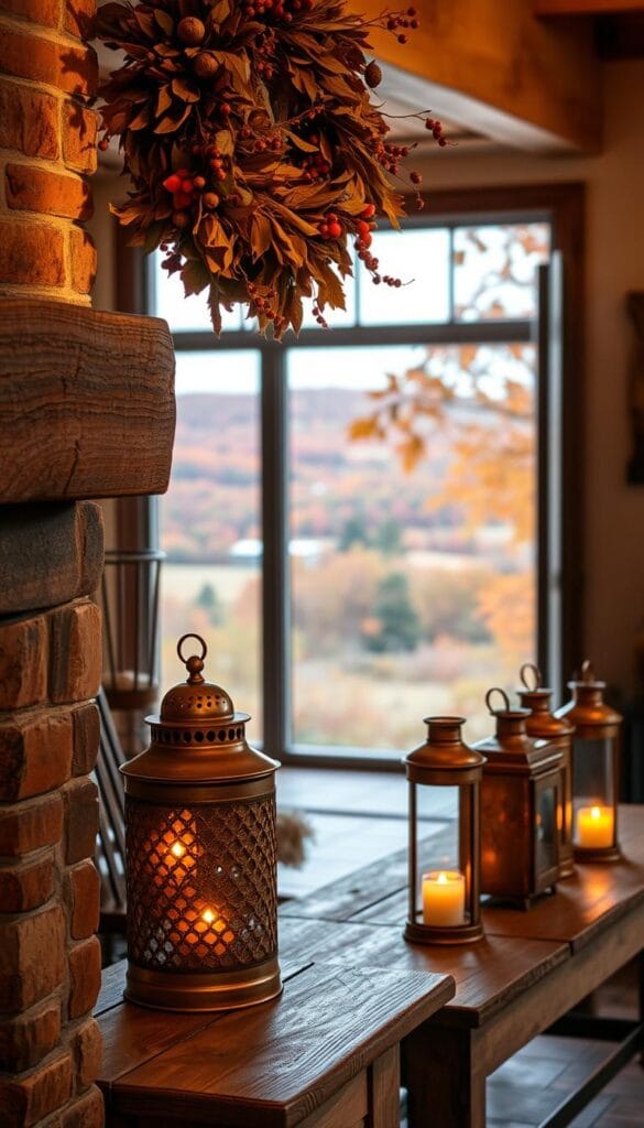 rustic chic fall decor lighting ideas