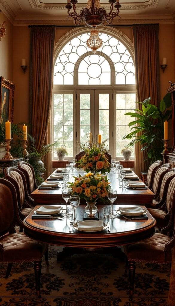 stylish dinner room decoration