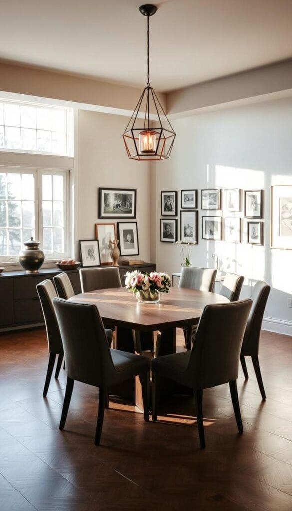 stylish dinner room decoration