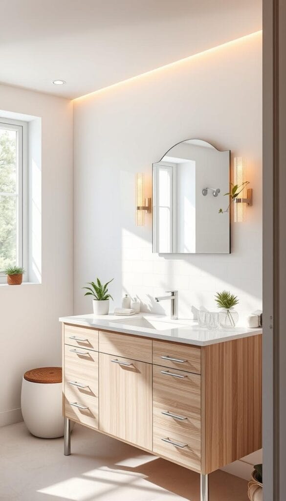 stylish washroom makeover vanity ideas