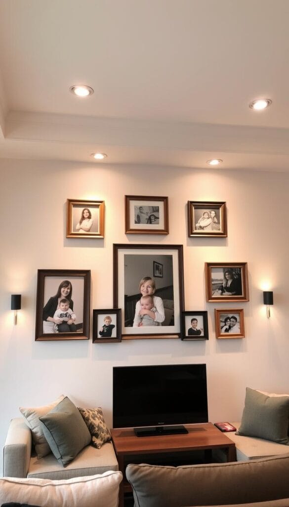 wall family picture ideas home decor lighting solutions