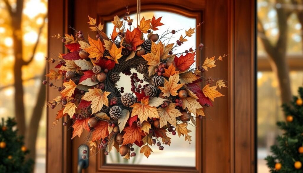 DIY autumn wreath