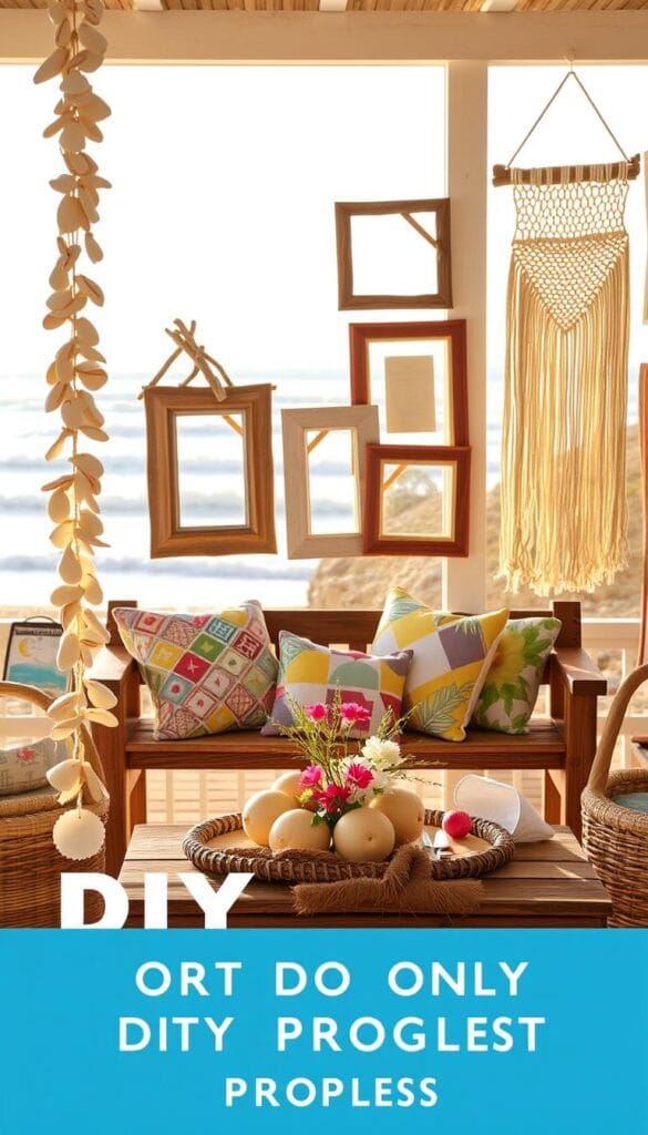 DIY coastal decor projects ideas