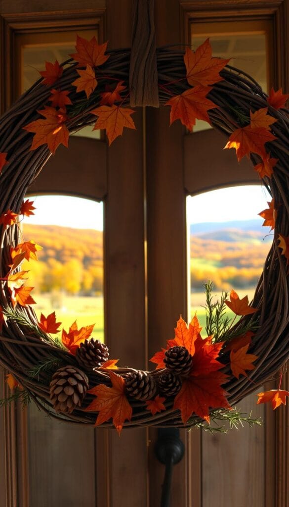 DIY fall crafts autumn wreath