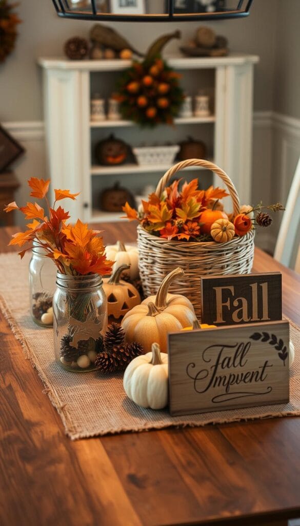 DIY rustic fall decorations