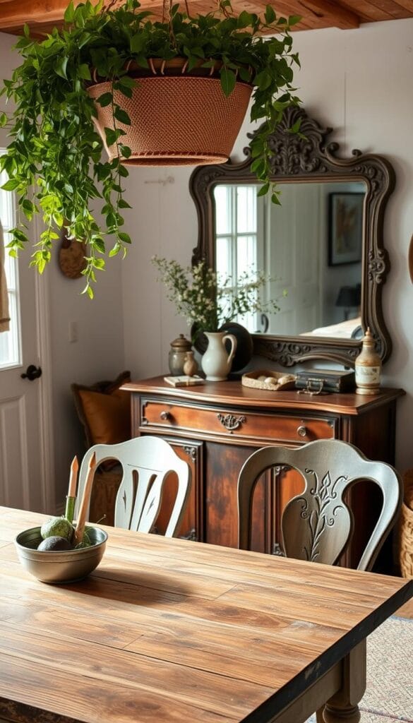 DIY vintage crafts for cottage core furniture