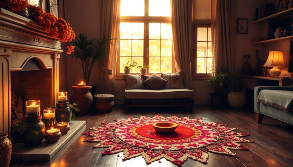 Diwali DIY decor using recyclable materials
