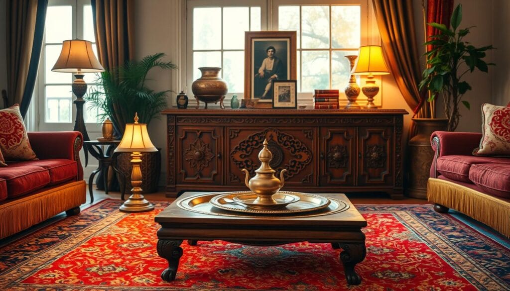 Diwali decor with family heirlooms