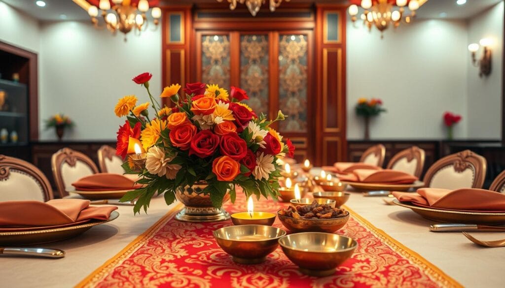Diwali dining table setup