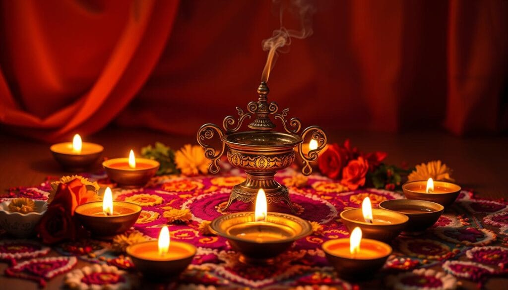 Diwali incense decoration