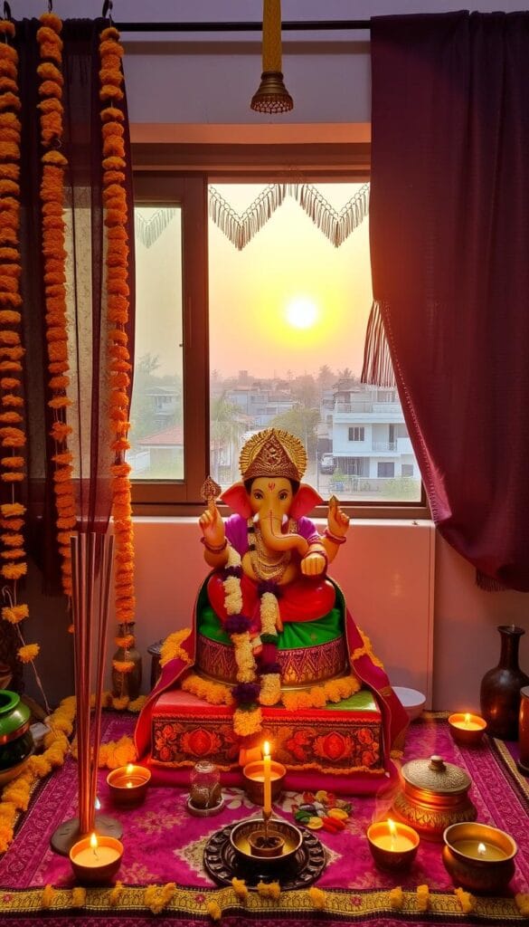 Ganesh Chaturthi home decoration