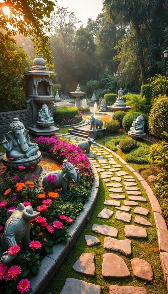 Ganesh theme garden decorations