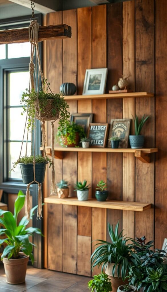 Upcycled wooden pallet decor