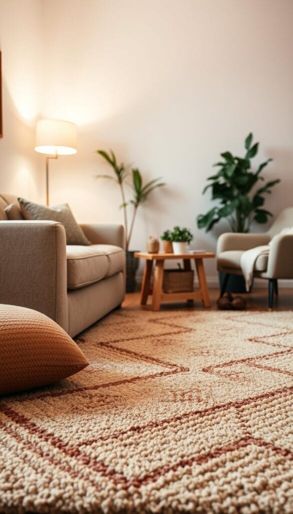 area rugs define spaces with texture