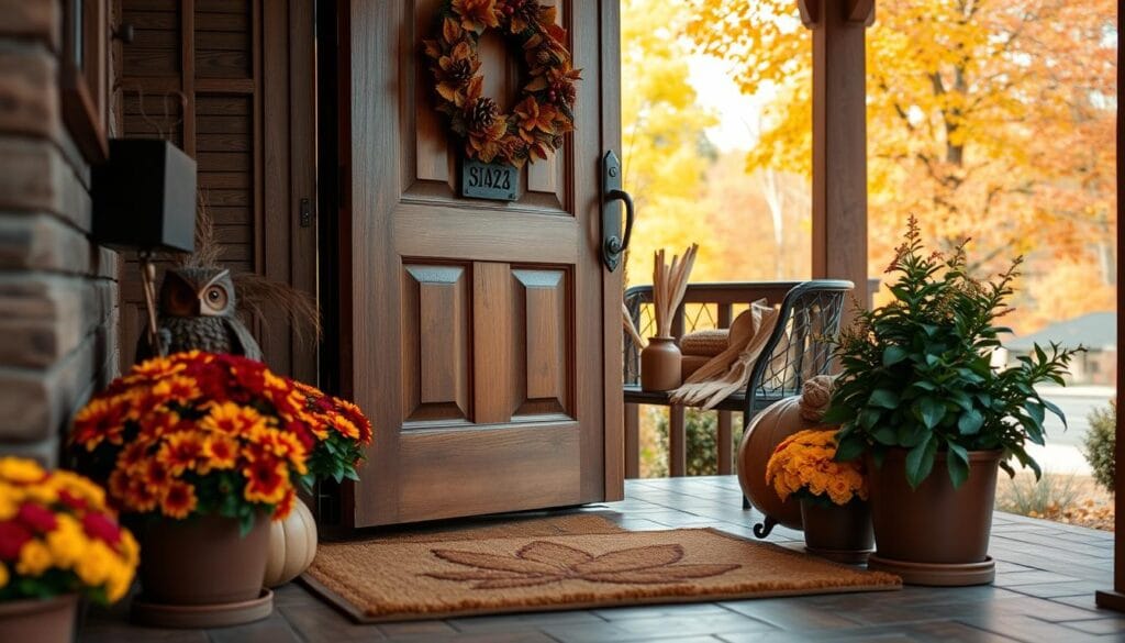 autumn entryway decor
