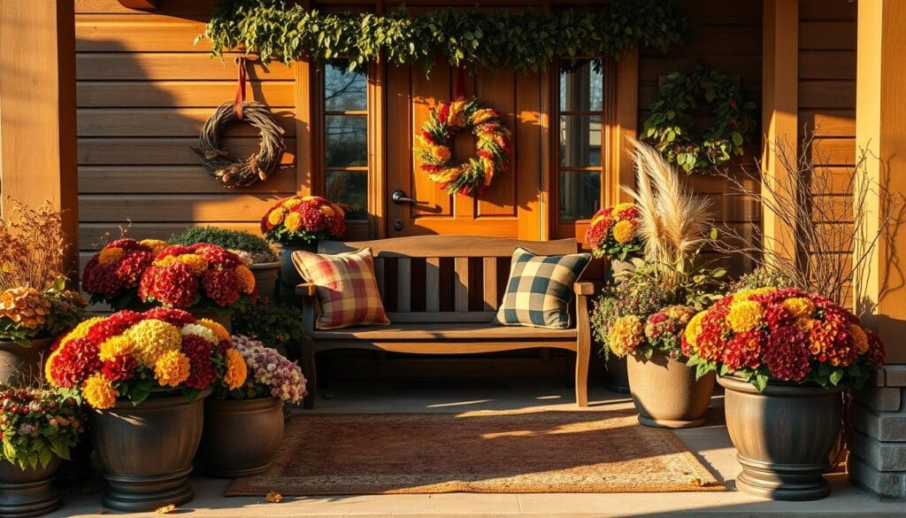 autumn front porch decoration ideas
