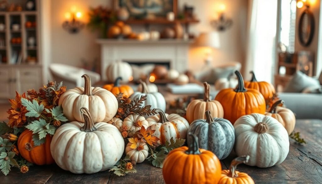 autumn pumpkin arrangements