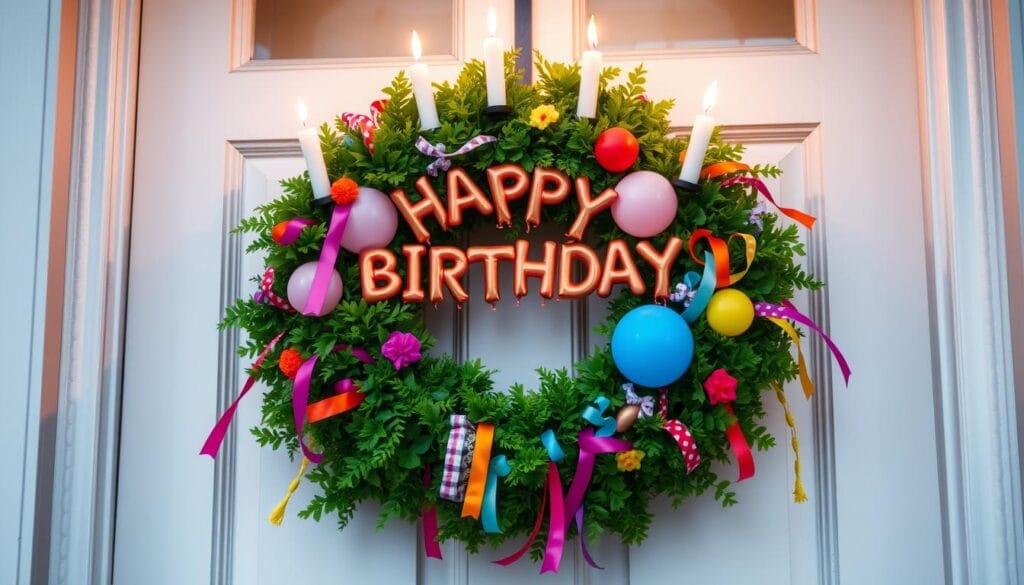 birthday wreath ideas