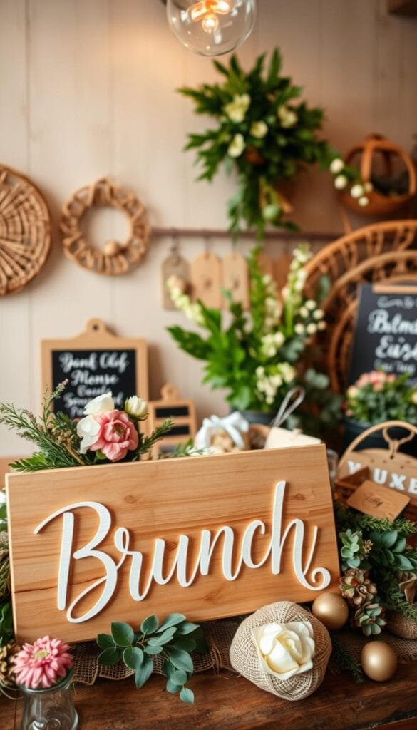 brunch decor signage ideas