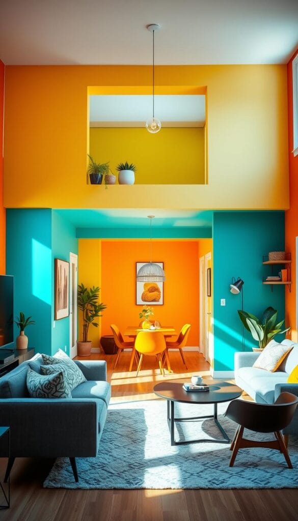 colorful accent walls home decor ideas