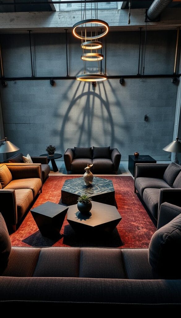 contemporary furniture arrangements