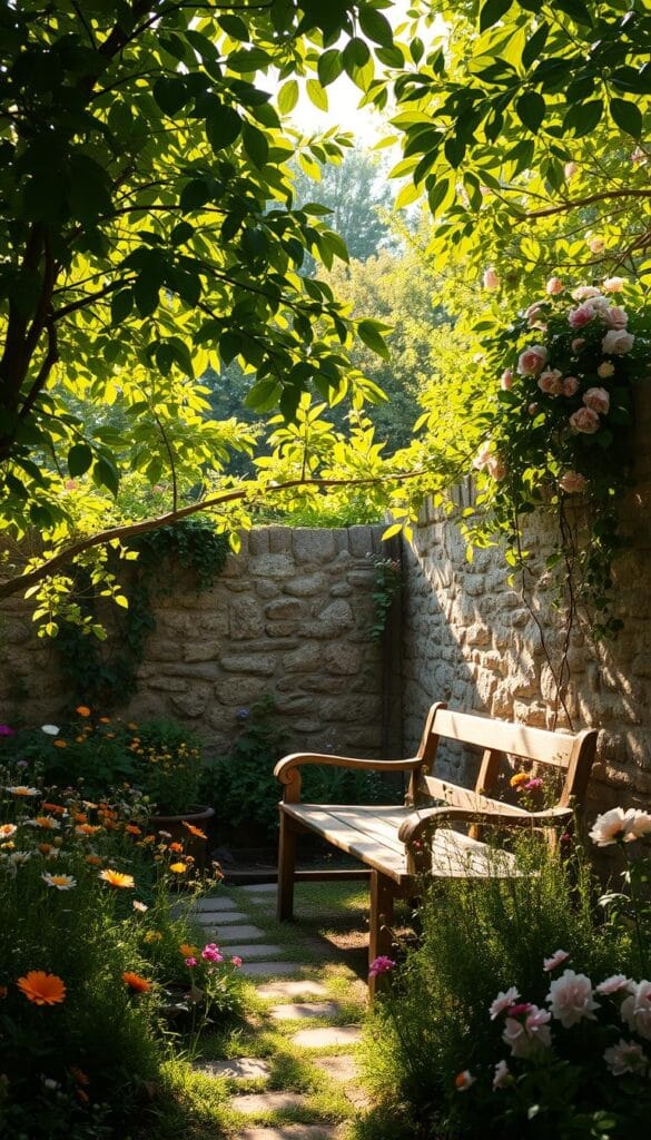 cottage core outdoor sanctuary