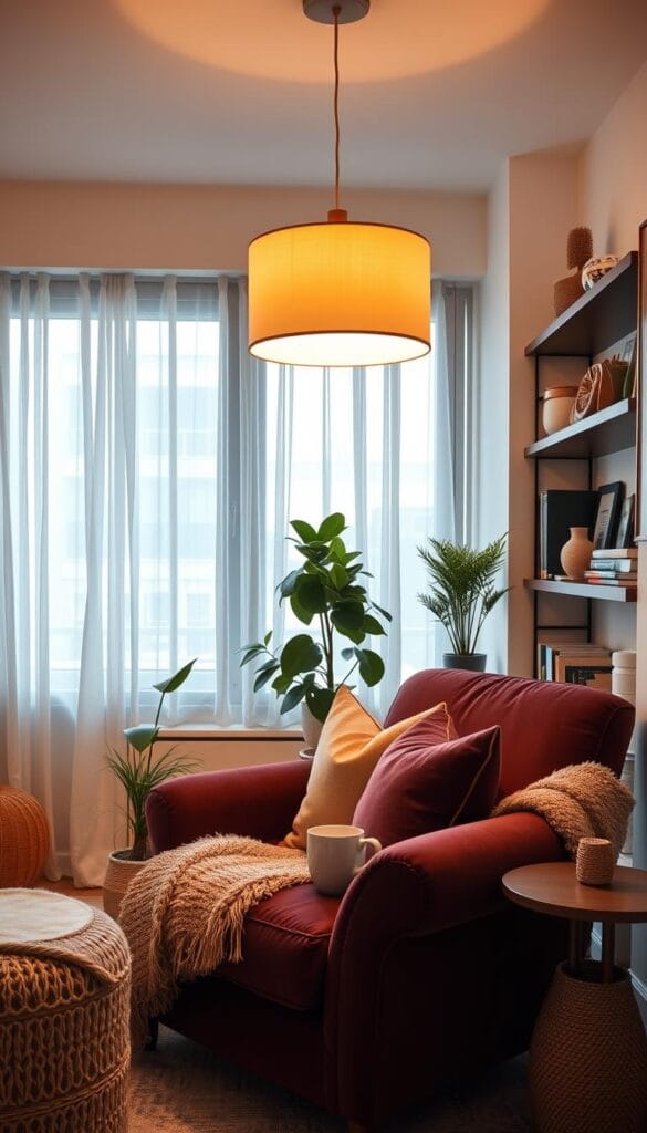 cozy apartment living room design nook