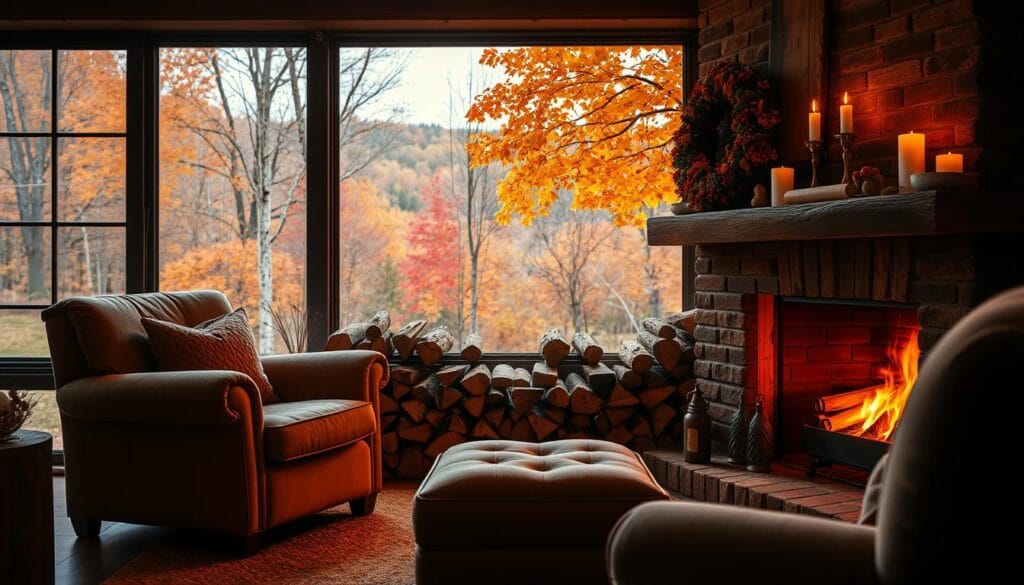 cozy autumn hearth