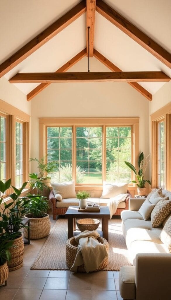 cozy kentucky sunroom with natural light