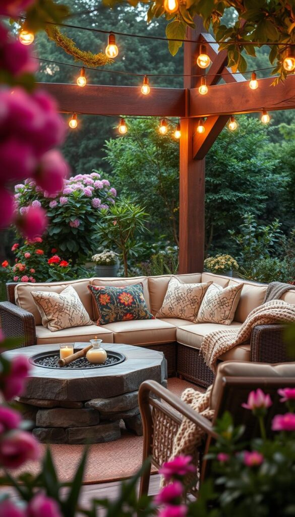 cozy outdoor living space