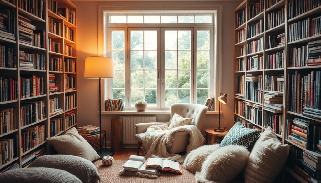 cozy reading nook
