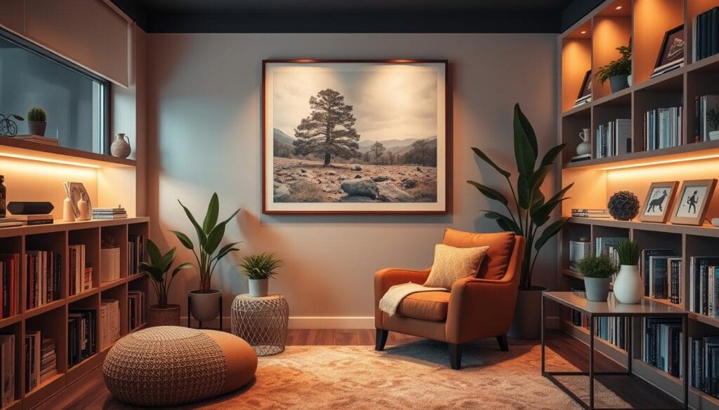cozy workout area decor