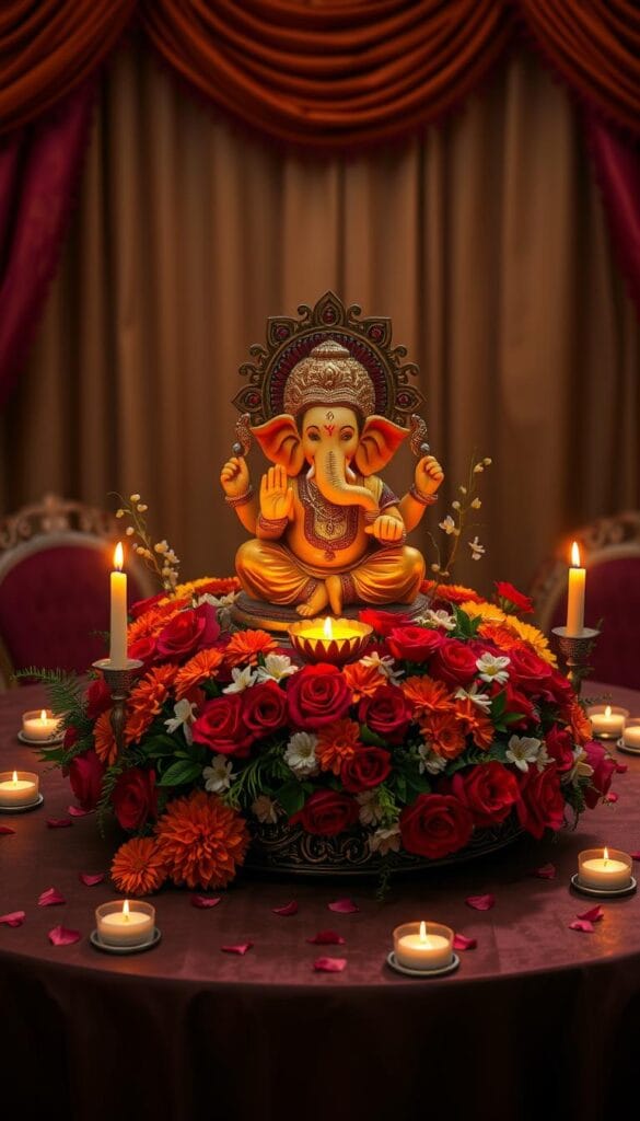 decorative ganpati table centerpiece ideas