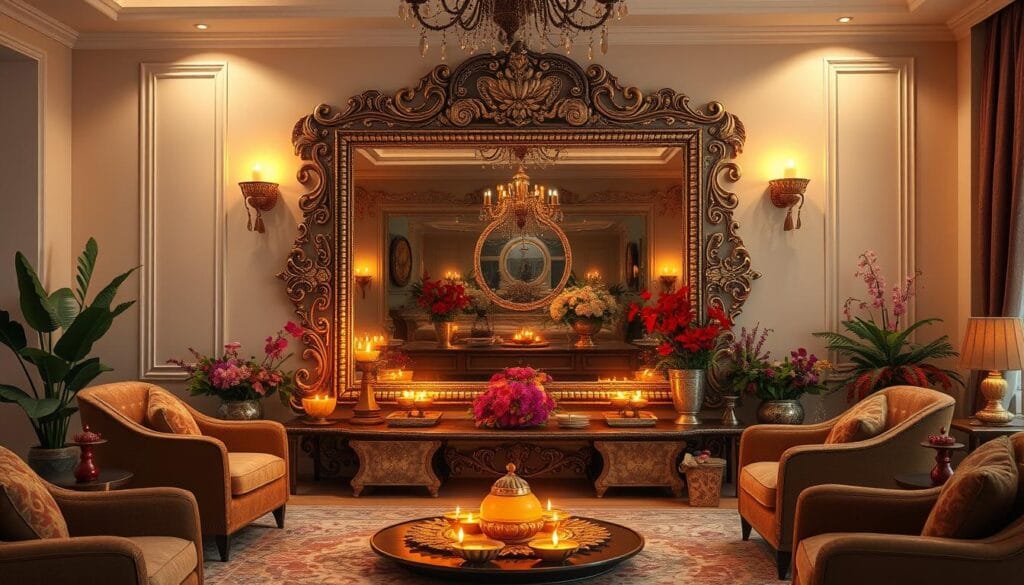 diwali mirror decor