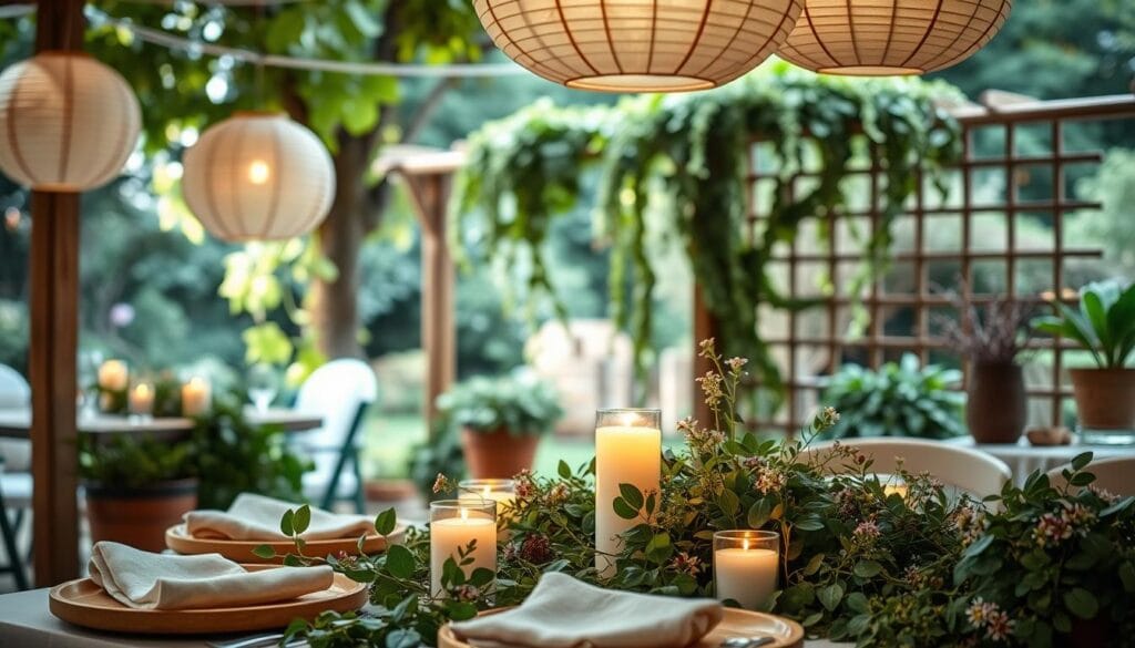eco-friendly party decor