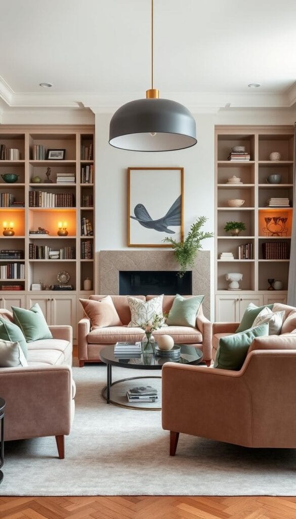 elegant living room decor color trends