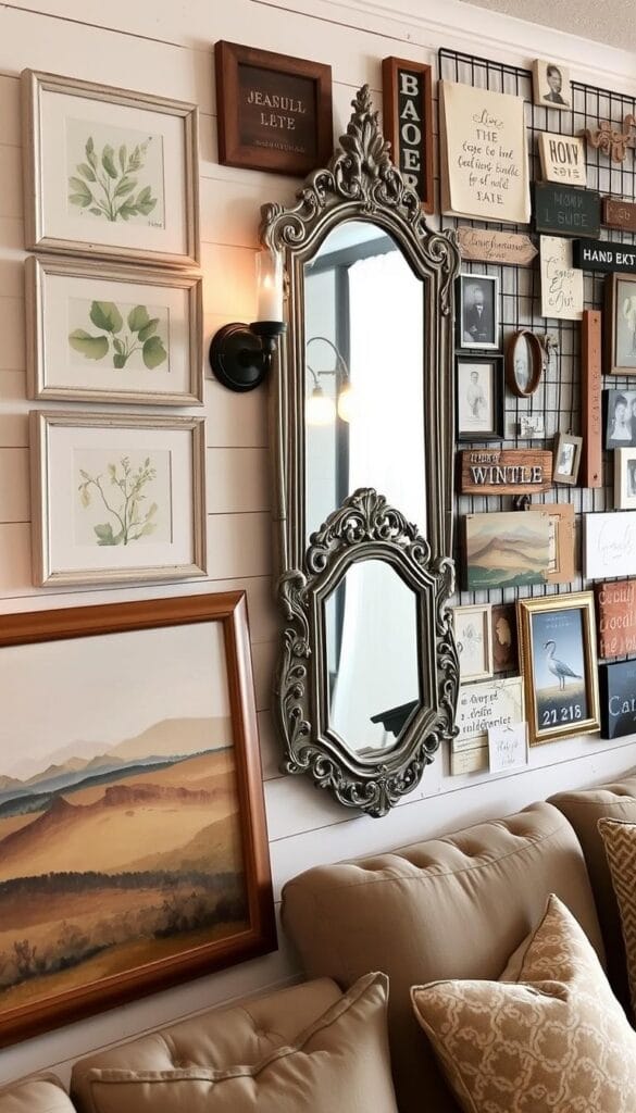 farmhouse chic decor wall art ideas