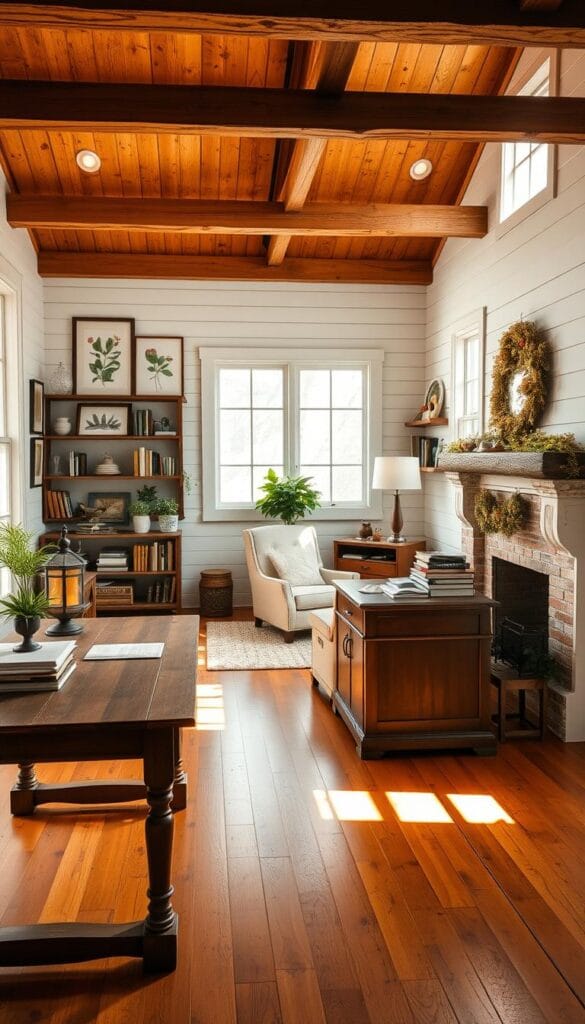 farmhouse interior design home office