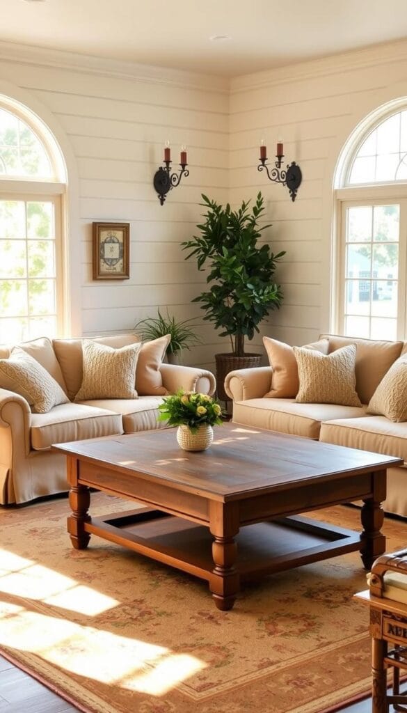 farmhouse style living room decor