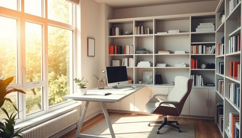 functional small home office layout
