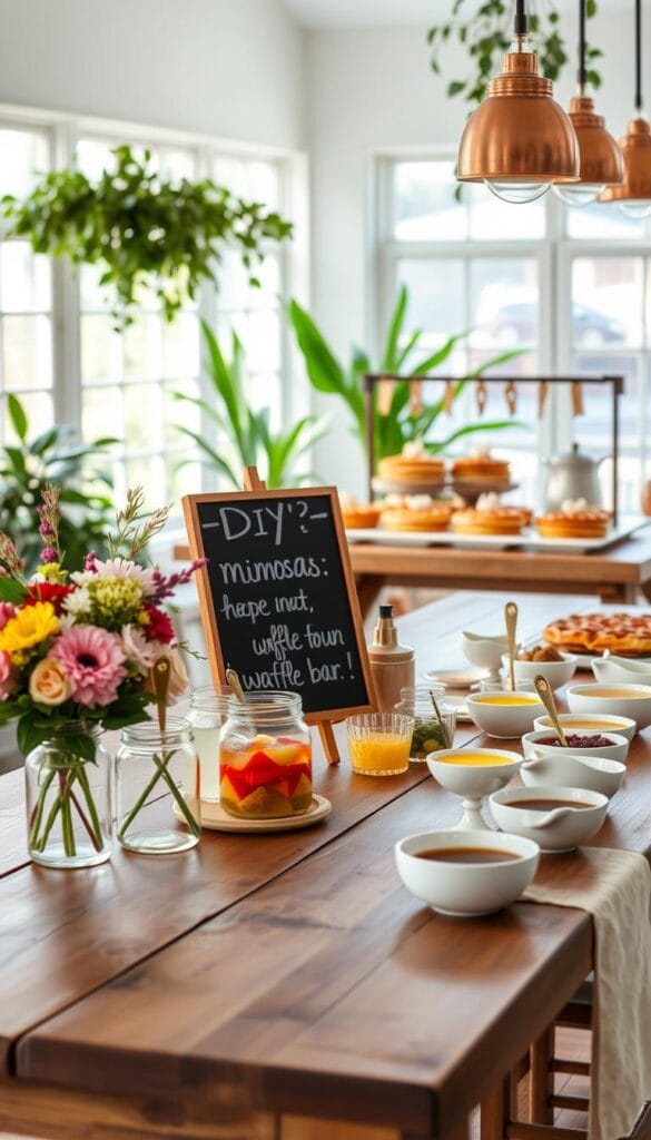 interactive DIY brunch decor ideas