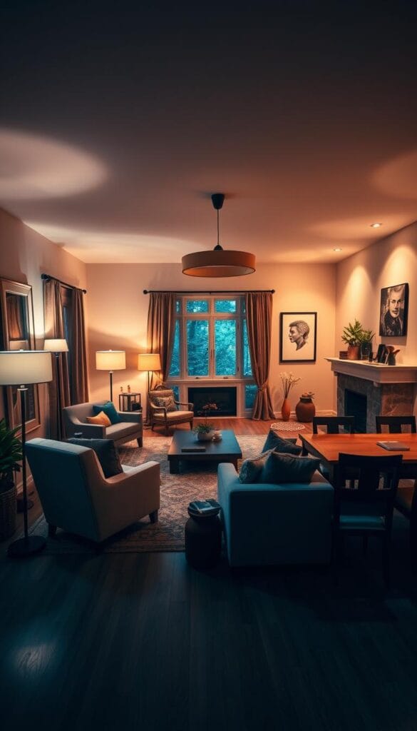 lighting to define spaces