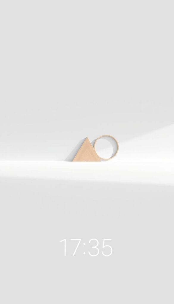 minimalist home screen DIY decor