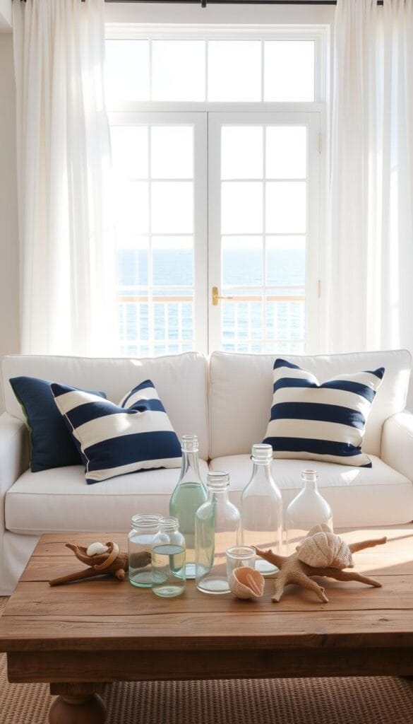 minimalist summer decor nautical accents