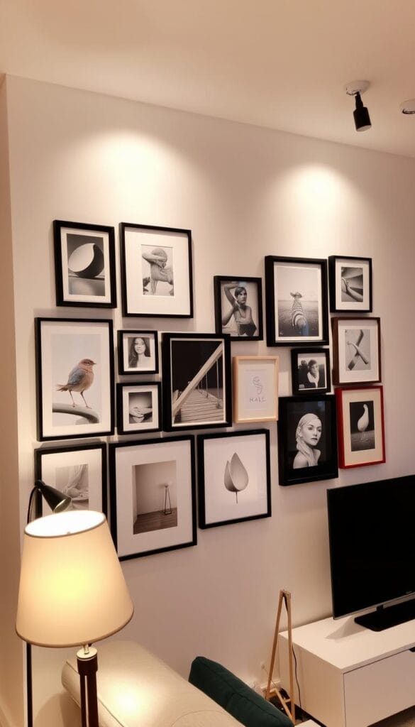 modern apartment decor gallery wall ideas